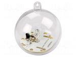 RGB LED ball | visual effects | No.of diodes: 1 | RGB | WHADDA