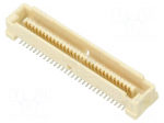 Contact | plug | gold-plated | tube | SMT | on PCBs | 500mA | 0.8mm | 100V