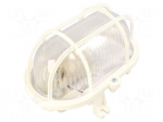 Lamp: lighting fixture | OVAL60 | polycarbonate | E27 | IP44 | oval