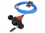 Extension lead | 3x1.5mm2 | 10m | PUR | blue | Sockets no: 3 | 16A