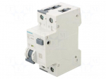 RCBO breaker | Inom: 16A | Ires: 30mA | Poles: 1+N | 230/400VAC | IP20