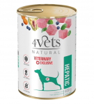4VETS Natural Hepatic Dog  - wet dog food -  400 g