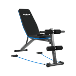 Spordiks ja aktiivseks puhkuseks // Spordikaubad ja varustus // Ławka treningowa skośna z blokadą n&oacute;g i gumami , REBEL ACTIVE