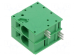 Connector: PCB terminal block | terminal | 66A | 600V | angled 90&deg;