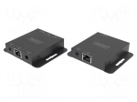 HDMI extender | DC socket,HDMI socket x3,RJ45 socket x2 | metal