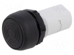 Signaller: sound | 22mm | &Oslash;22.5mm | IP66 | black | 185&divide;265VDC