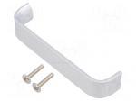 Holder | aluminium | natural | H: 30mm | L: 136mm | W: 25mm | handle