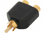 &Uuml;hendused // Different Audio, Video, Data connection plug and sockets // 1014#                Rozgałęźnik rca: wtyk-2 gniazdo złoty