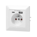 Uued tooted // Gniazdo pojedyncze 2P+Z, USB-A + USB-C, wyjście 5VDC, max 2,8A
