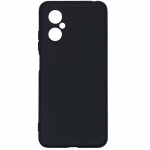 Back panel cover Evelatus Xiaomi Poco M4 5G Nano Silicone Case Soft Touch TPU Black