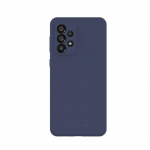 Back panel cover Evelatus Samsung Galaxy A33 5G Premium Soft Touch Silicone Case Midnight Blue