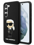 Back panel cover Karl Lagerfeld Samsung Galaxy S23 hardcase Silicone Ikonik S911 Black