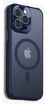 Back panel cover Evelatus Apple iPhone 14 Pro Max Hybird Case Whith Magsafe and Camera Protection PC+TPU Blue