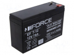 Re-battery: acid-lead | 12V | 7Ah | AGM | maintenance-free | EF | slim