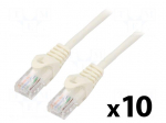 Patch cord | U/UTP | Cat: 5e | RJ45 plug,both sides | stranded | CCA | 3m