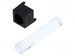 Fiber for LED | &Oslash;5.6mm | L: 25.4mm | round | Front: convex | flexible