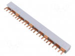 Busbar | 16mm2 | Poles: 3 | Urated: 400V | 100A | fork | No.of mod: 12 | PVC