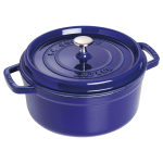 Staub 24 cm Round Cast Iron Cocotte Dark-Blue