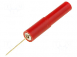 Measuring tip | 1A | 60VDC | 30VAC | red | Tip diameter: 0.6mm