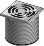 TECEdrainpoint S grate plastic,100mm design grate