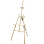 Kooli kirjatarbed ja kunstitarbed // V&auml;rvid, pintslid // WOODOK sztaluga do malowania 150 cm, stabilne drewno bukowe, naturalne drewno eko, dla dorosłych i dzieci, profesjonalnych artys