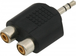 &Uuml;hendused // Different Audio, Video, Data connection plug and sockets // 3412#                Rozgałęźnik wtyk 3,5st-2gniazdo rca