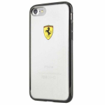 Back panel cover Ferrari  Ferrari Hardcase FEHCP7BK iPhone 7/8/SE 2020 / SE 2022 black/transparent Racing Shield