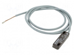 Reed switch | Range: 2&divide;60mm | Pswitch: 8W | 13x9x44mm | IP67 | 1m | 500mA