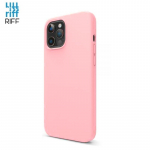 Riff Thin & Soft silicone case with soft fiber inside for Apple iPhone 13 Pro Max Light Rose