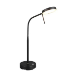 Trio Moreno LED table lamp matt black rechargeable gaismeklis R54561132 4017807617993