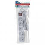 Esperanza ELK214W power extension 1.5 m 5 AC outlet(s) Indoor White