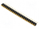 Connector: pin strips | socket | female | PIN: 22 | THT | 1.5A | 60V | MK 01