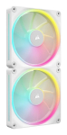Corsair CO-9051032-WW computer cooling system Computer case Fan 14 cm White 2 pc(s)