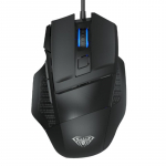 Aula S12 Multi-Color backlight Wired Gaming Optical mouse/ 7 buttons/ 800-4800dpi/ with ergonomic shape/ Black