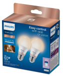 Philips Smart WiZ 60W A60 E27 gudrā LED spuldze 827-65 TW 2PF/6 929003781941 8720169303034