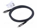 Cable | Thunderbolt 3,Thunderbolt 4,USB 4.0 | 1.5m | black,grey