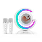 Riff YS110 BT 5.3 Portable Karaoke system with 2 Wireless mics White