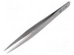 Tweezers | 120mm | for precision works | Blade tip shape: sharp