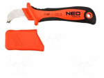 Knife | for electricians | semicircular,with guide shoe | 1kVAC