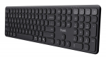 Trust Vaiya US Black USB + RF Wireless + Bluetooth - keyboard