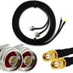 Rangeful SMA Male Hex / N Male Hex 12m Twin koaksiaalkaabel &mdash; HF240 (vastab LMR240) HF240T-NMH-SM-12