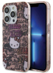 Back panel cover Hello Kitty Apple iPhone 15 Pro 6.1 hardcase IML Tags Graffiti Pink