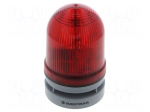 Signaller: lighting-sound | 12&divide;24VDC | 12&divide;24VAC | red | IP66 | -30&divide;60&deg;C