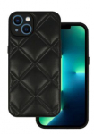 Back panel cover iLike Apple IPHONE 14 LEATHER 3D CASE Black