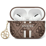 Other Phone Accessory Guess  Guess GUA2P4RPSW AirPods 1/2 cover brown/brown 4G Printed Stripes Charm