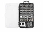 Tools set: screwdriver bits | plastic box | for precision works