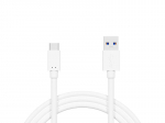 Tahvelarvutid ja tarvikud // USB kaablid // 66-103# Przyłącze usb 3.0 a - usb-c 1m białe zawieszka