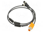 Cable: for sensors/automation | M12 | PIN: 3 | 0.6m | plug | 60VDC | 50VAC