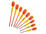Screwdriver: insulated-set | insulated | 10pcs.