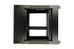 Extralink Rackmount cabinet 12U 600x600 AZH Black wall mounted, swing type